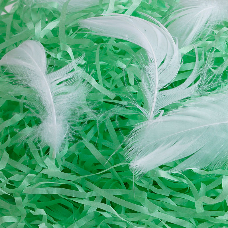 Plumas decorativas de rafia
