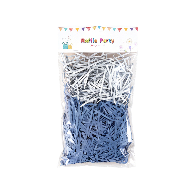 Embalaje mixto de purpurina y trozos de papel