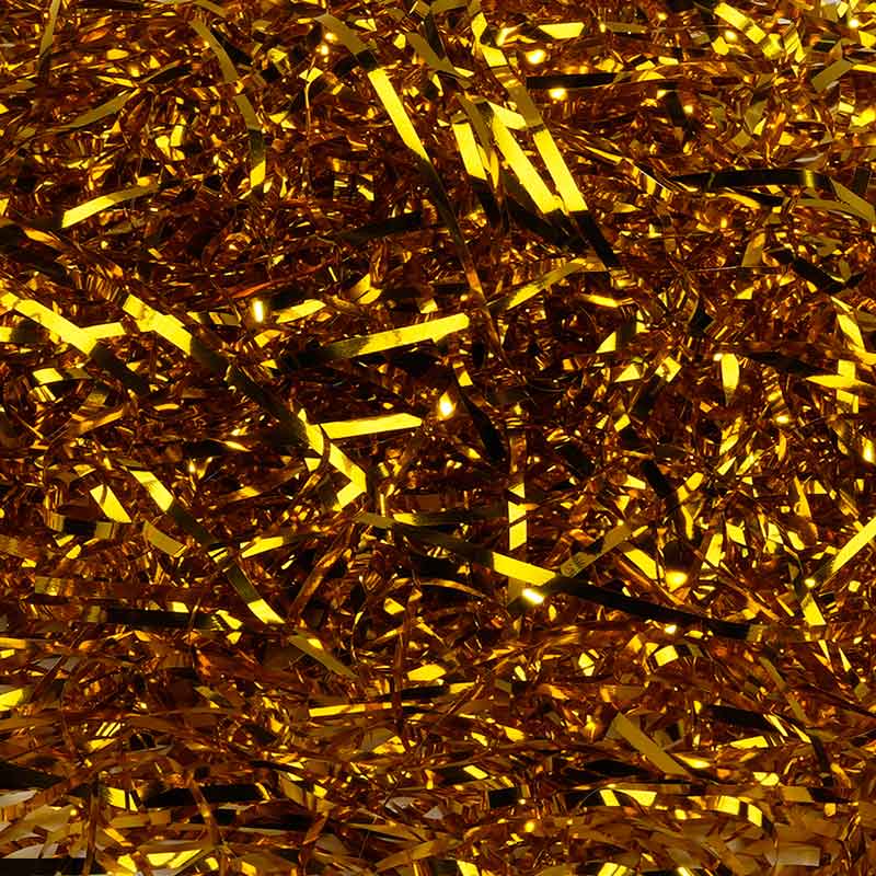 Seda decorativa brillante de PET para relleno	